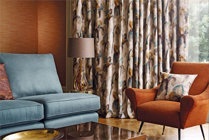 Atmosfera Indigo/Sky by Zoffany - Made to Measure Curtains - ZATM332452 ...