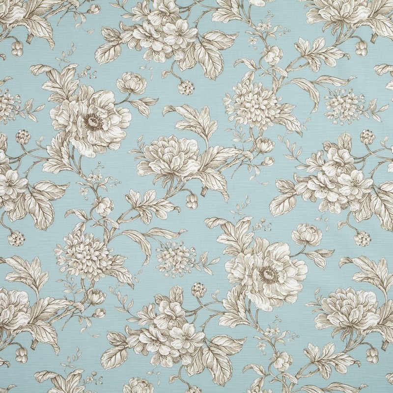 Aquitaine Eau De Nil Fabric by iLiv - Britannia Rose