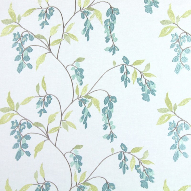 Montague Duck Egg Fabric by Prestigious Textiles