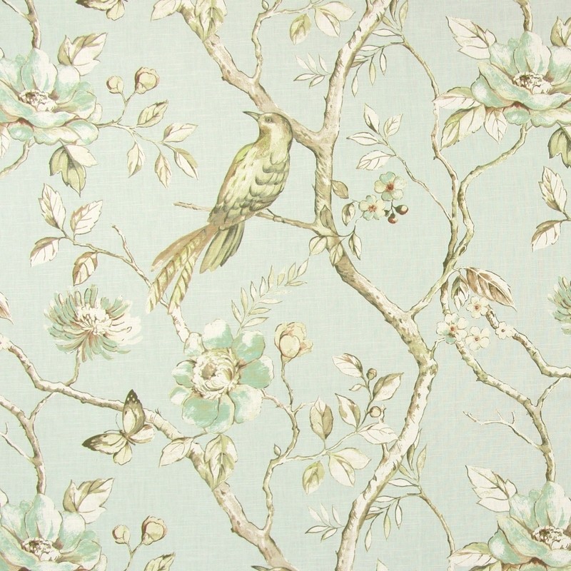 Dovedale Duck Egg Fabric By Prestigious Textiles Britannia Rose 