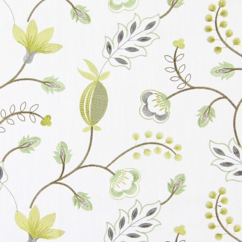 Fiorella Avocado Fabric by Prestigious Textiles