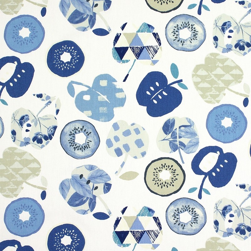 Bramley Indigo Fabric by Prestigious Textiles