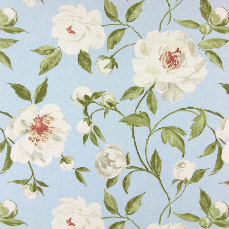 Tea Garden Powder Blue Fabric by Prestigious Textiles