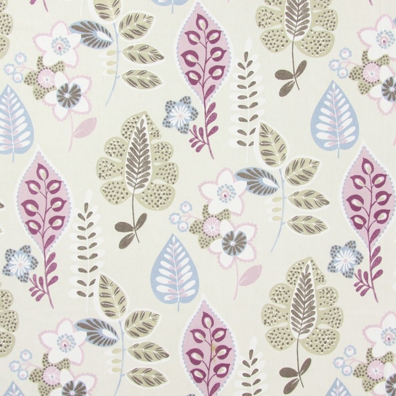 Folia Dusky Rose Fabric by Prestigious Textiles