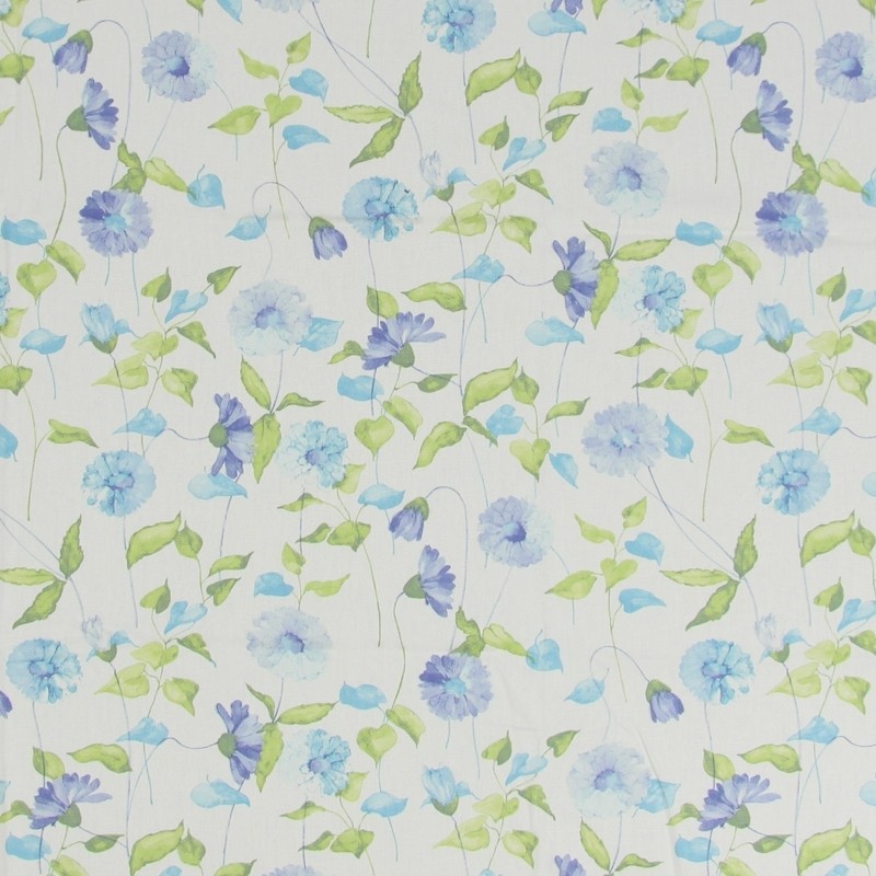 Daisy Chain Cornflower Fabric by Prestigious Textiles