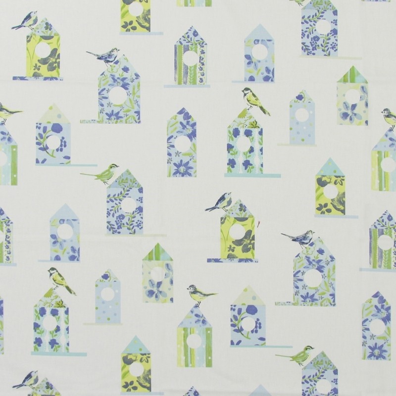 Aviary Cornflower Fabric by Prestigious Textiles