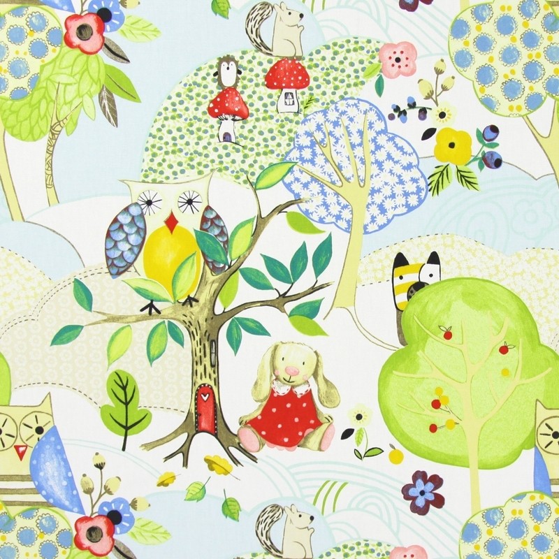 Woodland Friends Summer Fabric by Prestigious Textiles