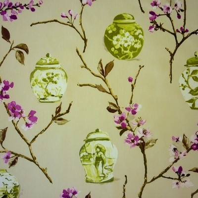 Ginger Jars Mulberry Fabric by Prestigious Textiles