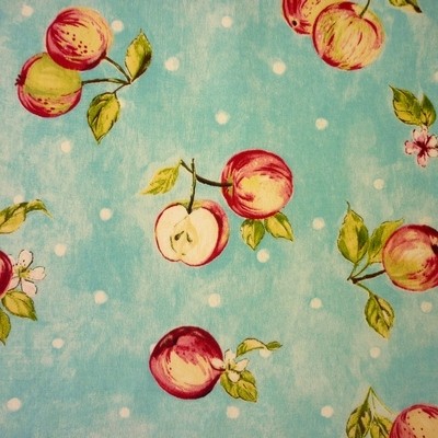 Apple Blossom Azure Fabric by Prestigious Textiles
