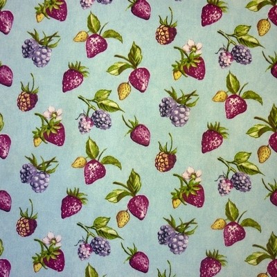 Bramble Duck Egg Fabric by Prestigious Textiles