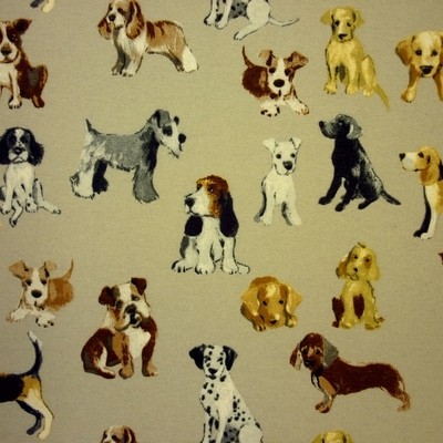 Hot Dog Silver Fabric by Prestigious Textiles