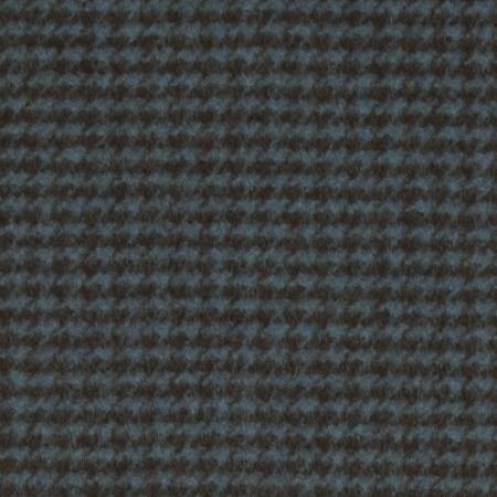 Houndstooth Chocolate / Turquoise Fabric by Clarke & Clarke