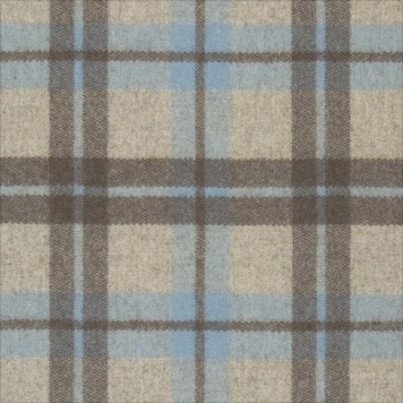 Savile Natural / Sky Fabric by Clarke & Clarke