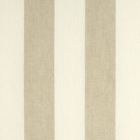 Causeway Stripe Natural Fabric by Clarke & Clarke