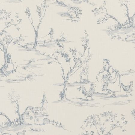 Helena Wedgewood Fabric by Clarke & Clarke