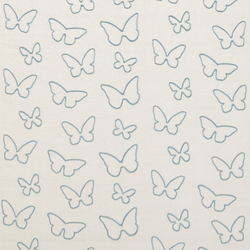 Farfalle Aqua Fabric by Clarke & Clarke