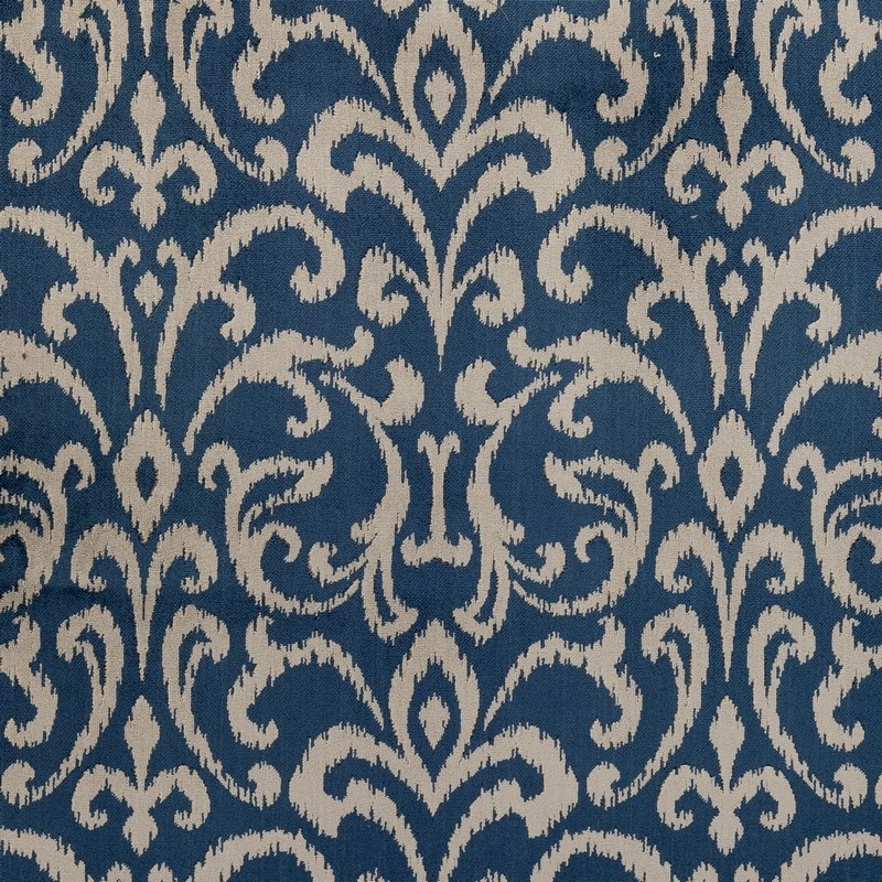 Belvidere Indigo Fabric by Clarke & Clarke