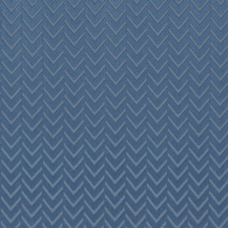 Plaza Indigo Fabric by Clarke & Clarke