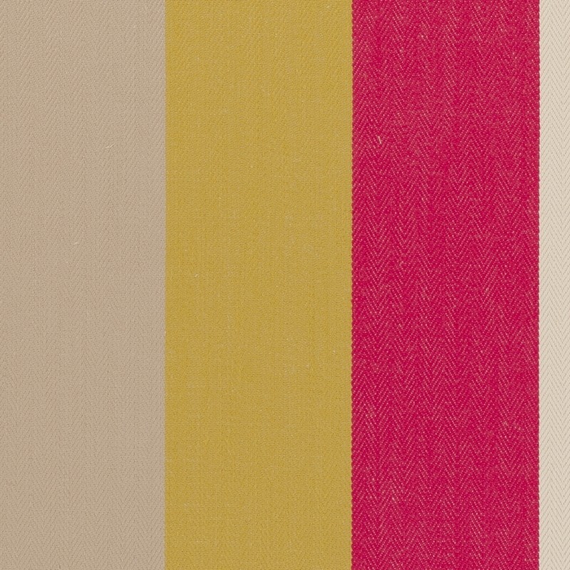 Lawn Stripe Raspberry Fabric by Clarke & Clarke