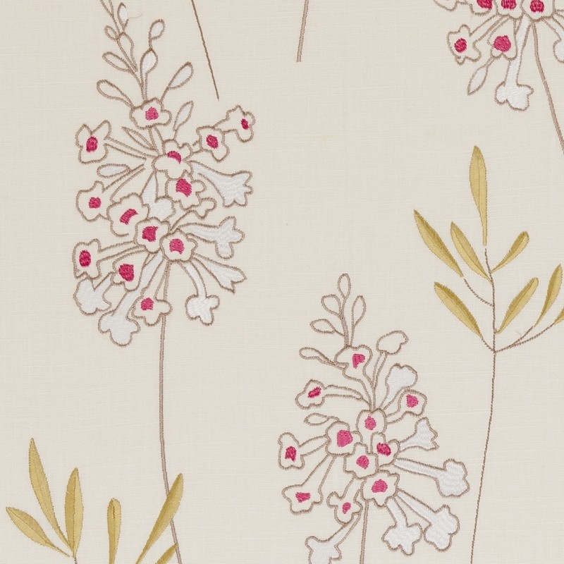 Foxglove Raspberry Fabric by Clarke & Clarke