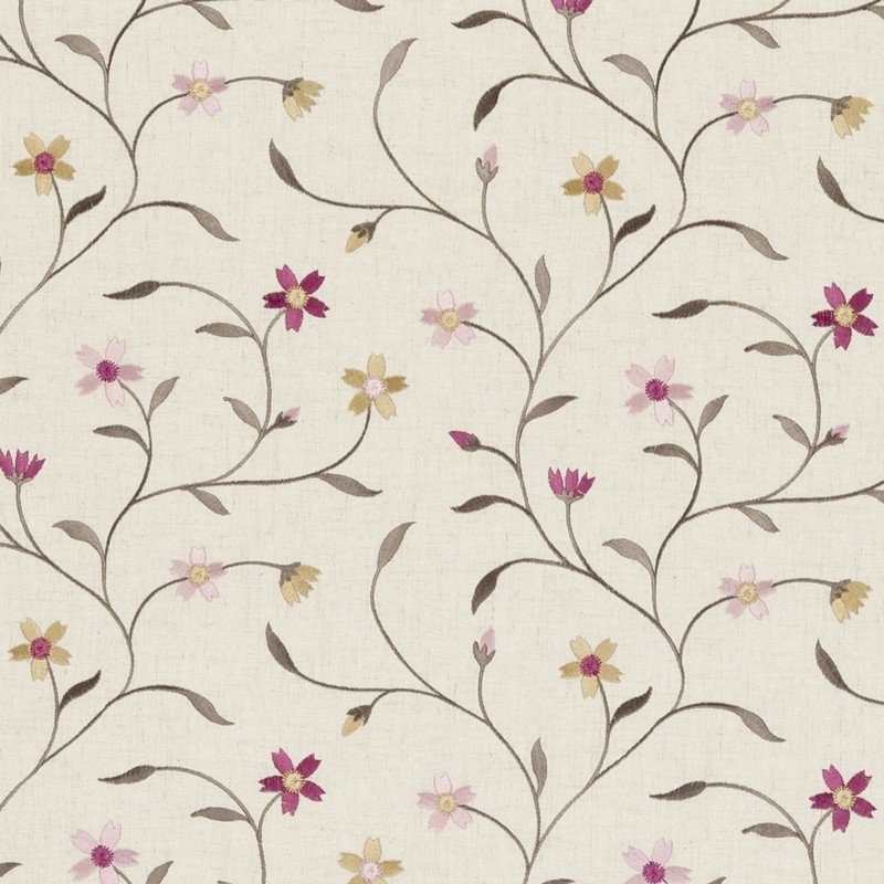 Mellor Raspberry Fabric by Clarke & Clarke