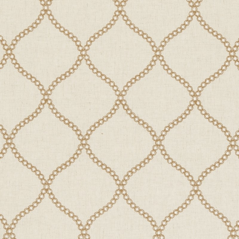 Sawley Sand Fabric by Clarke & Clarke