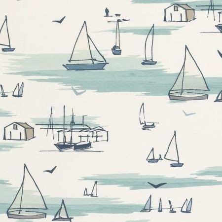 Seashore Blue Fabric by Clarke & Clarke