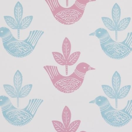 Doves Pink Fabric by Clarke & Clarke