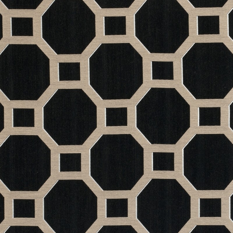 Vendome Noir Fabric by Clarke & Clarke