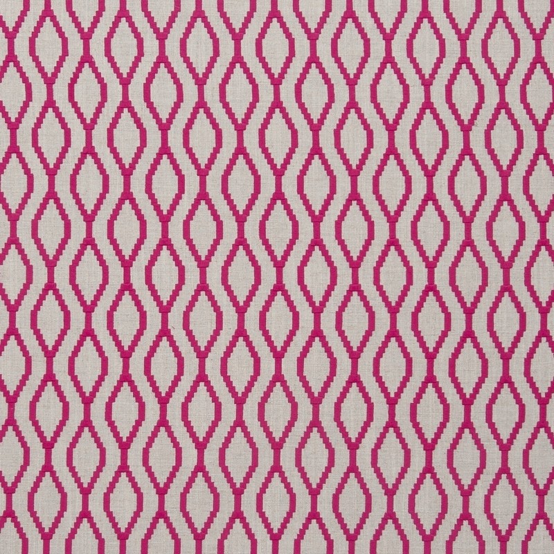 Brenna Fuchsia Fabric by Clarke & Clarke