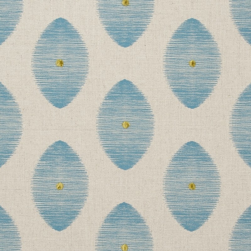 Kindu Aqua Fabric by Clarke & Clarke