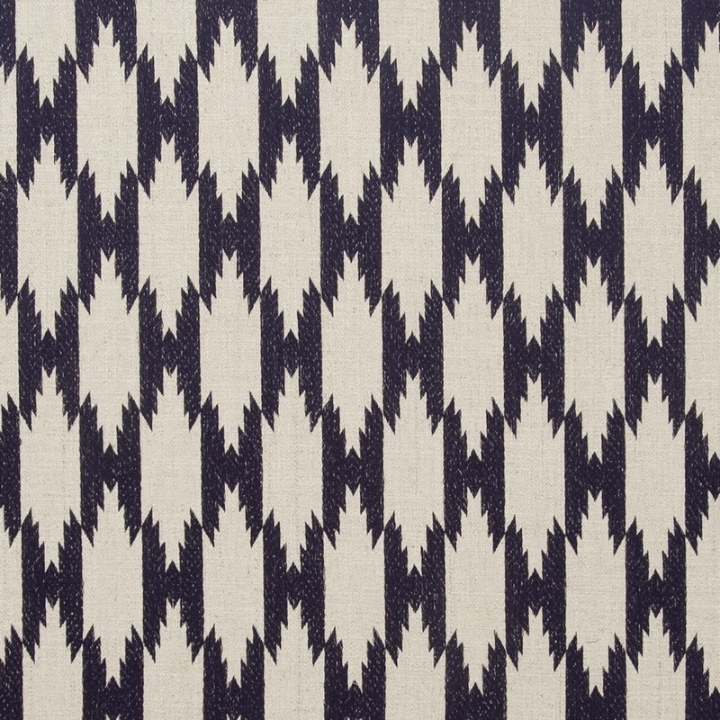 Pemba Indigo Fabric by Clarke & Clarke