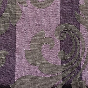 Camden Stripe Aubergine Fabric by Fryetts