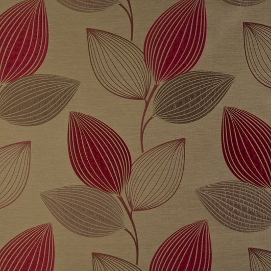 Rhapsody Rosso Fabric by Fryetts