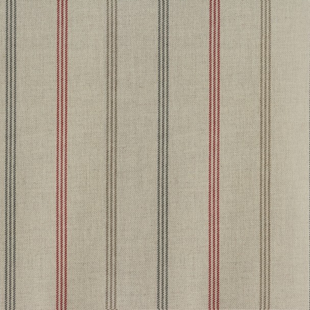 Waterford Stripe Rosso Fabric by Fryetts