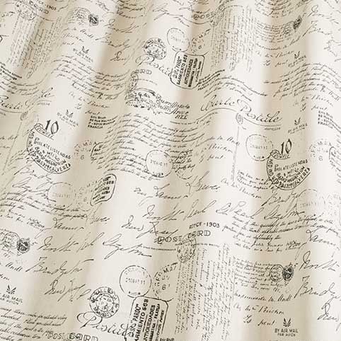 Manuscript Charcoal Fabric by iLiv