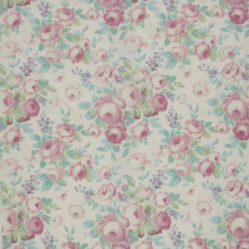 Summer Rose Pink Fabric by iLiv