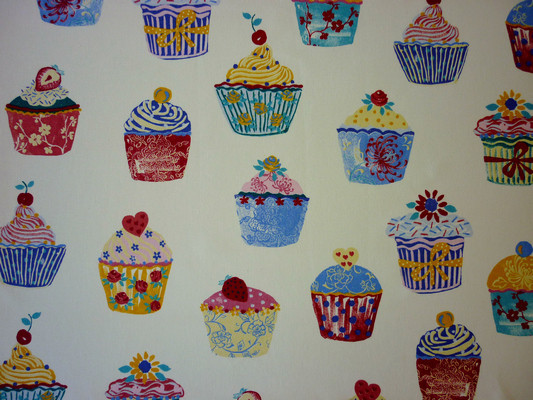 Cupcakes Neopolitan Fabric by Prestigious Textiles