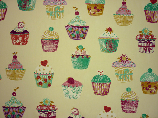 Cupcakes Vanilla Fabric by Prestigious Textiles