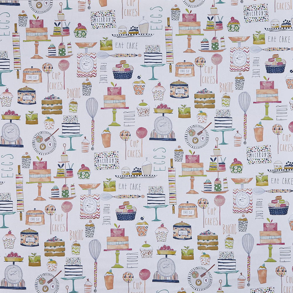 Eat Cake Marmalade Fabric by Prestigious Textiles