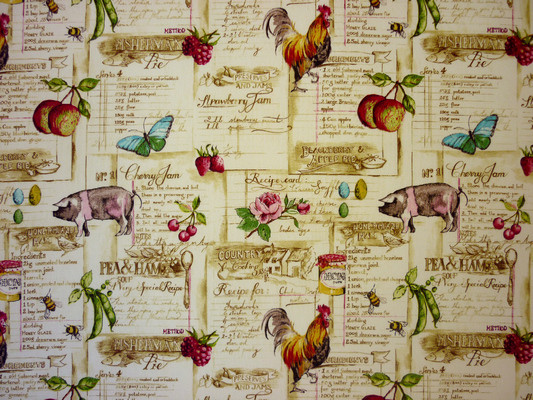 Cookbook Chintz Fabric by Prestigious Textiles