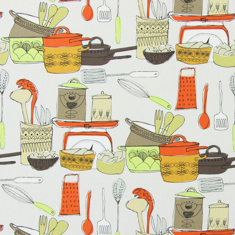 Pots & Pans Tango Fabric by Prestigious Textiles