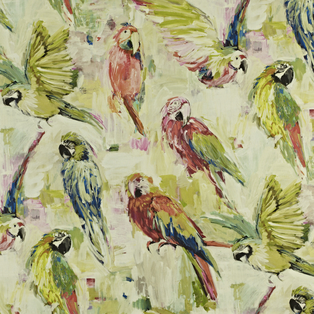 Macaw Hibiscus Fabric by Prestigious Textiles