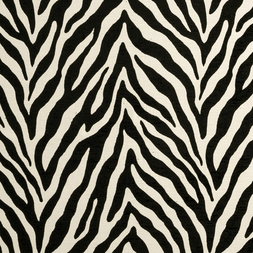 Bw1029 Black / White Fabric by Clarke & Clarke