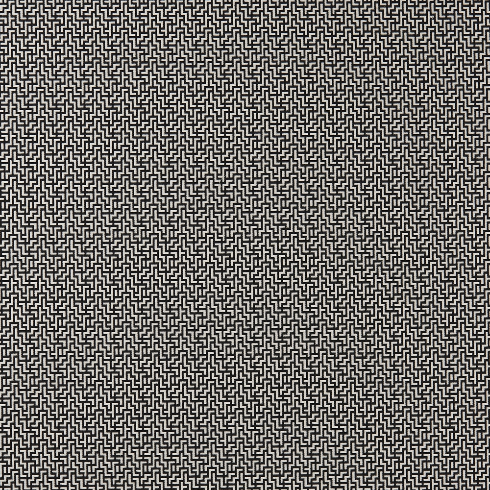 Bw1030 Black / White Fabric by Clarke & Clarke