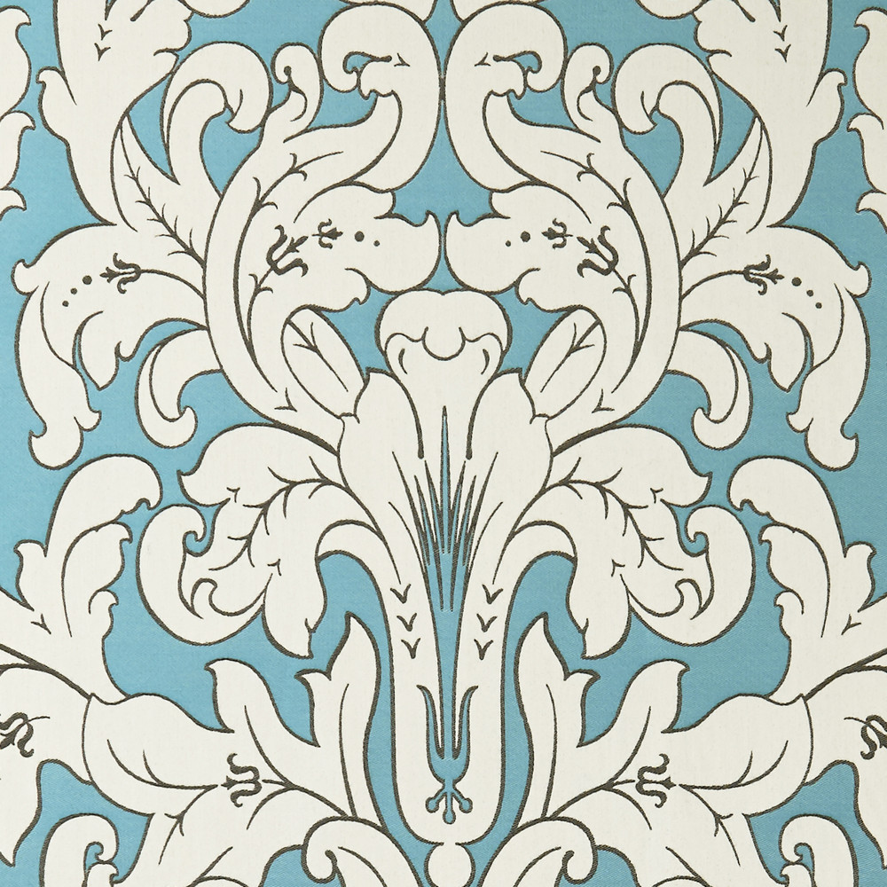 Chateau Aqua Fabric by Clarke & Clarke