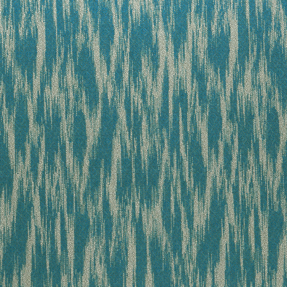 Bazaar Aqua Fabric by Clarke & Clarke