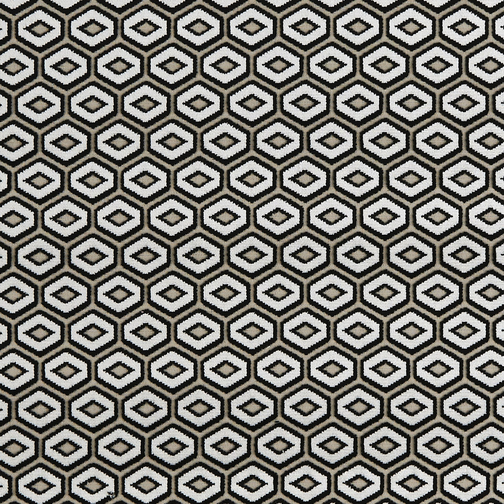 Bw1041 Black / White Fabric by Clarke & Clarke