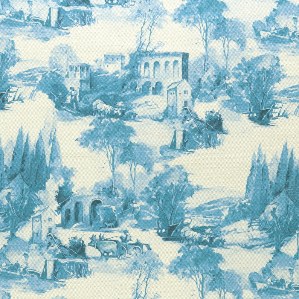 Anastacia Delft Fabric by Clarke & Clarke
