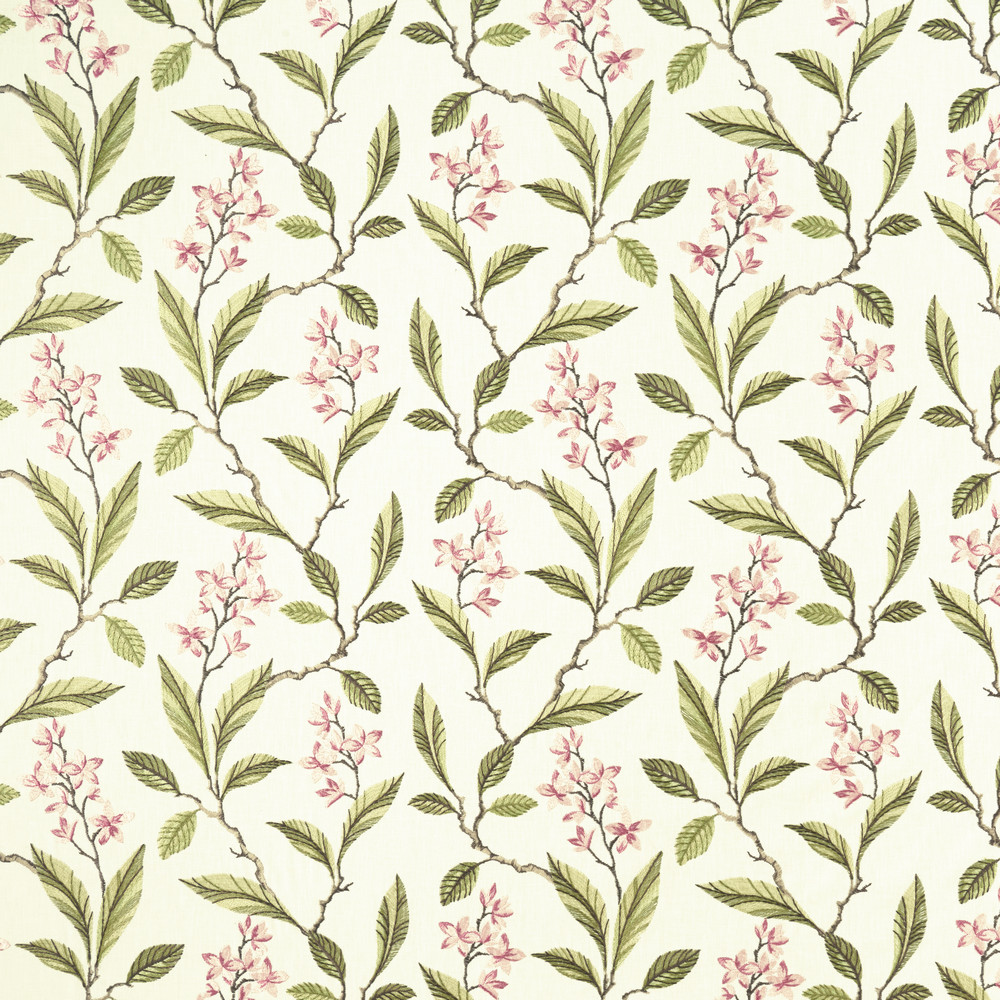 Melrose Pink / Apple Fabric by Clarke & Clarke